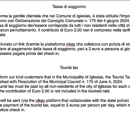 Casa Iglehouse * Iglesias